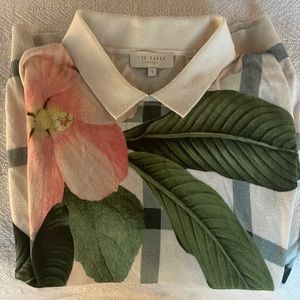 Ted Baker lightweight flower sweater/blouse.